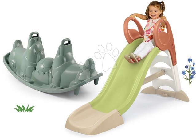 Rutschen mit Schaukel - Set Rutsche und Spielwand mit Aktivitäten-Tisch KS Slide Life Smoby_1
