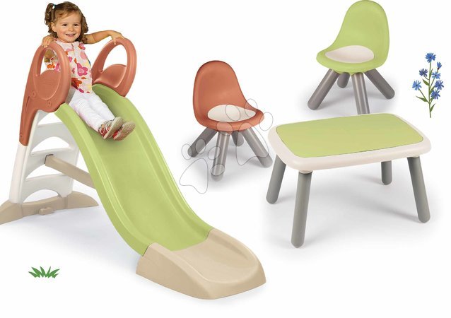 Rutschen für Kinder  - Set Rutsche KS Slide Life mit Wasserspiel und Sitzgarnitur Smoby