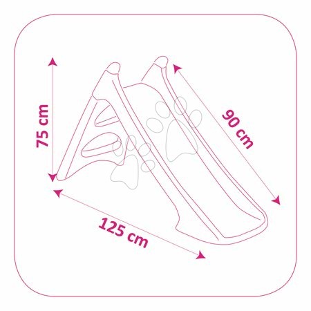Skluzavky sety - Set skluzavka Princezny Toboggan XS Smoby - 5