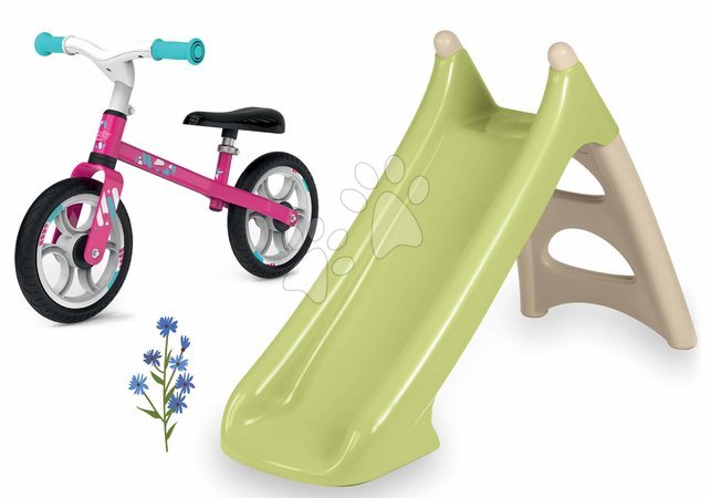 Sets | Seite 23 - Set mit Rutsche, Wasserspiel und Balance-Laufrad XS Slide Life Smoby