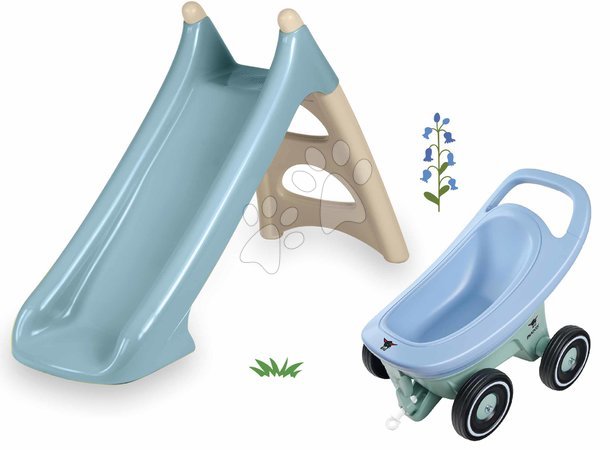 Rutschen Sets | Seite 8 - Set Rutsche mit Wasserspiel 90 cm XS Slide Blue Life Smoby
