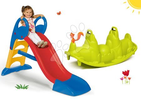 Dětské houpačky sety - Set oboustranná houpačka Pes Smoby