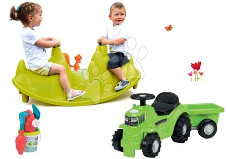 Dětské houpačky sety - Set oboustranná houpačka Pes Smoby