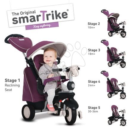 Tříkolky od 10 měsíců - Tříkolka Recliner Infinity 5v1 smarTrike - 9