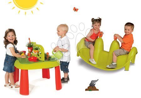 Dětský záhradní nábytek sety - Set stůl Zahradník De Jardinage 2v1 Smoby - 19