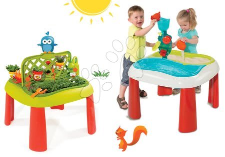 Dětský záhradní nábytek sety - Set stůl Zahradník De Jardinage 2v1 Smoby - 21