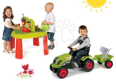 Otroško vrtno pohištvo kompleti - Komplet miza Vrtnar De Jardinage 2v1 Smoby - 21