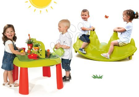 Dětský záhradní nábytek sety - Set stůl Zahradník De Jardinage 2v1 Smoby - 20