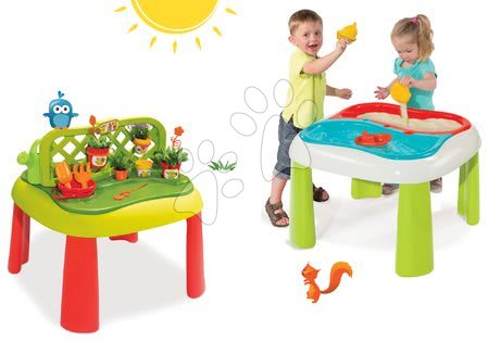 Dětský záhradní nábytek sety - Set stůl Zahradník De Jardinage 2v1 Smoby - 20