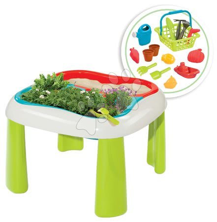 Dětský záhradní nábytek sety - Set stůl Zahradník De Jardinage 2v1 Smoby_1