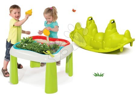 Dětský záhradní nábytek sety - Set stůl Zahradník De Jardinage 2v1 Smoby - 14