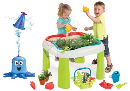 Dětský záhradní nábytek sety - Set stůl Zahradník De Jardinage 2v1 Smoby - 18