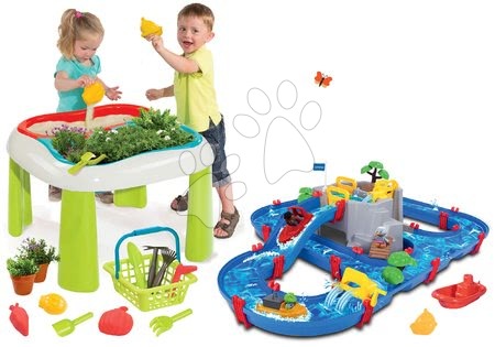 Detský záhradný nábytok sety - Set stôl Záhradník De Jardinage 2v1 Smoby