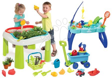 Dětský záhradní nábytek sety - Set stůl Zahradník De Jardinage 2v1 Smoby - 23
