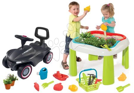 Dětský záhradní nábytek sety - Set stůl Zahradník De Jardinage 2v1 Smoby