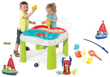 Toys for children from 1 to 2 years - Smoby Table Water&Sand 2in1 Set