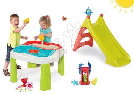 Gartenmöbel für Kinder Sets - Tischset Water&Sand 2in1 Smoby