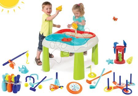 Gartenmöbel für Kinder Sets - Tischset Water&Sand 2in1 Smoby