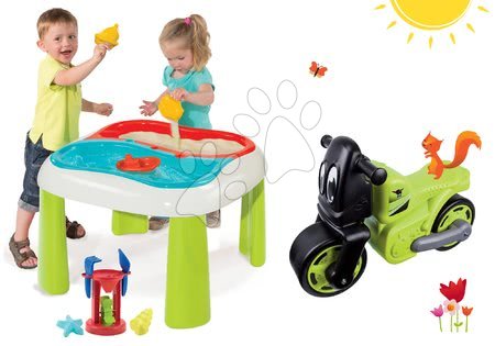Dětský záhradní nábytek sety - Set stůl Voda&Písek 2v1 Smoby