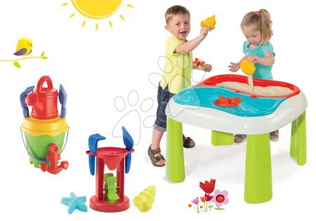 Gartenmöbel für Kinder Sets - Tischset Water&Sand 2in1 Smoby