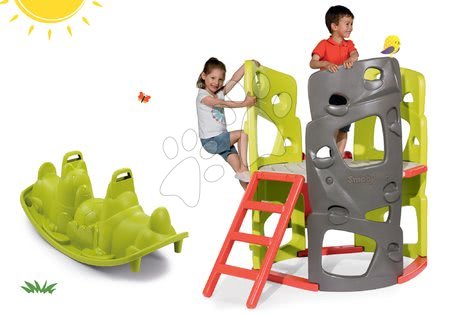 Jucării și jocuri pentru grădină - Set centru de căţărat Multiactivity Climbing Tower Smoby