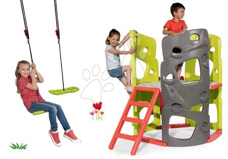 Spielzeuge und Spiele für den Garten - Multiaktivitäts-Kletterturm Climbing Tower mit Rutsche Smoby