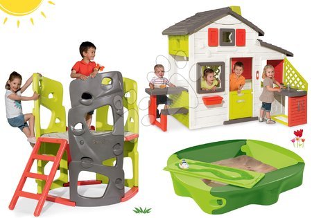 Spielzeuge und Spiele für den Garten - Set Klettergerüst Multiactivity Climbing Tower Smoby