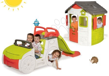 Jucării pentru copilași de la 1 la 2 ani - Set căţărătoare Adventure Car Smoby