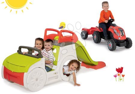 Hračky pro kluky - Set prolézačka Adventure Car Smoby