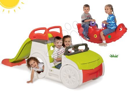 Hračky pro kluky - Set prolézačka Adventure Car Smoby