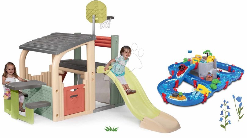 Centros de jogos - Set hracie centrum a vodná dráha s jaskyňou Multisport Fun Center Life Smoby