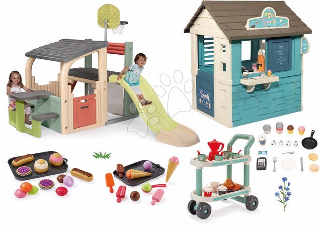 De 2 a 3 anos - Centro de jogos e casinha com loja Multisport Fun Center Life Smoby