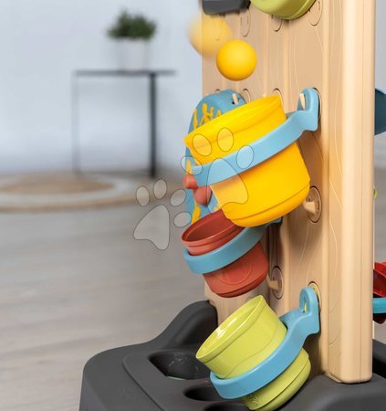 Toboganes sets - Deslizador ecológico con fuente y aro de baloncesto junto a la pared de juego Toboggan XL Slide Green Smoby - 56