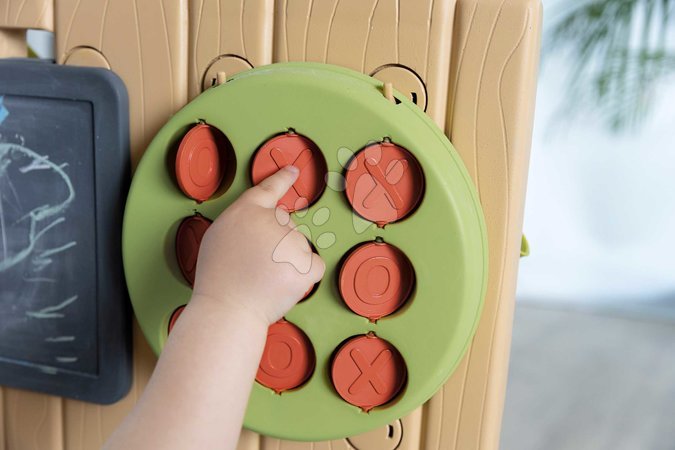 Toboganes sets - Deslizador ecológico con fuente y aro de baloncesto junto a la pared de juego Toboggan XL Slide Green Smoby - 57