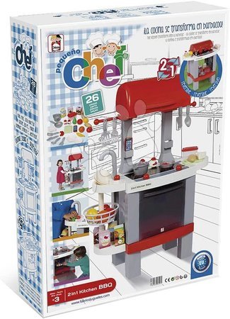 Cuisines simples - Cuisine avec barbecue grill Kitchen 2 en 1 BBQ Chicos - 4
