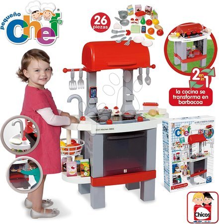 Cuisines simples - Cuisine avec barbecue grill Kitchen 2 en 1 BBQ Chicos - 5