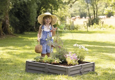 Szerepjátékok - Homokozó és veteményes minden házikóhoz Square Garden Sandpit Smoby_1