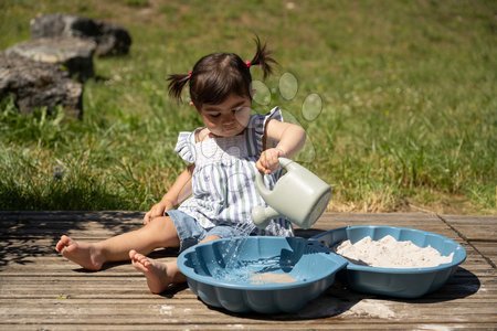 Piaskownice dla dzieci - Ekologiczna piaskownica muszla zestaw 2 sztuki z  Double Mini Sand Pit Green Smoby - 9