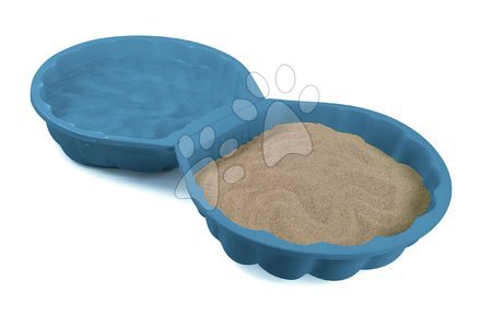 Kerti játékok  - Kagyló homokozó szett 2 darab ökobarát Double Sand Pit Green Smoby