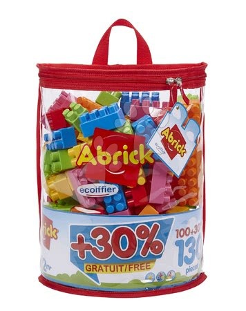 Building and construction toys - Abrick Ecoiffier Building Blocks Set in Bag