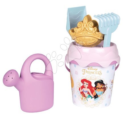 Jucării de nisip   - Set găleată Disney Princess Garnished Bucket Box Smoby