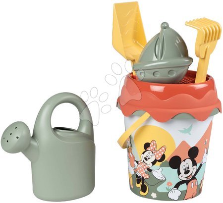 Jucării de nisip   - Set găleată ecologică Mickey Garnished Bucket Green Smoby