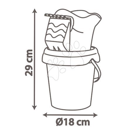 Spielzeuge und Spiele für den Garten vom Hersteller Smoby | Seite 6 - Eimer Set Stitch Medium Garnished Bucket Life Smoby_1