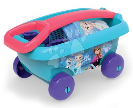 Samokolnice za pesek - Voziček za vlečenje Frozen Smoby - 1