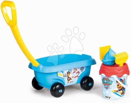 Kültéri játékok - Húzható kiskocsi Paw Patrol Garnished Beach Cart Smoby 