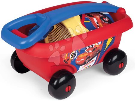 Kültéri játékok - Húzható kiskocsi Cars Garnished Beach Cart Smoby _1