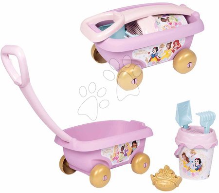 Kültéri játékok - Húzható kiskocsi Disney Princess Garnished Beach Cart Smoby_1