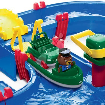 Vodne steze za otroke - Vodna steza AquaPlay MegaBridge s kapitanom Bojem, mostom in pregrado z vodno črpalko_1