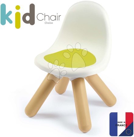 Kisszék gyerekeknek Kid Furniture Chair Green Smoby zöld UV szűrő 50 kg teherbírás ülőrész magassága 27 cm 18 hó