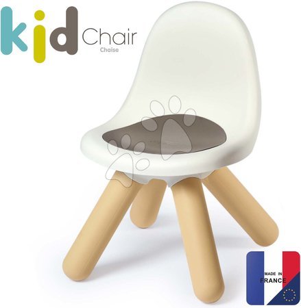 Stolček za otroke Kid Furniture Chair Grey Smoby siv z UV filtrom 50 kg nosilnost višina sedeža 27 cm od 18 mes